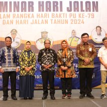 Hari Bakti PU ke-79 dan Hari Jalan 2024, Pj. Gubernur Samsudin Ajak Stakeholder Dukung Keberlanjutan Pembangunan Jalan dan Infrastruktur Perkuat Ketahanan Pangan, Energi dan Perekonomian Daerah