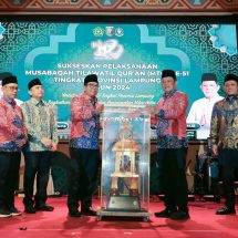 Pj. Gubernur Samsudin Buka MTQ Tingkat Provinsi Lampung ke-51, Momentum Umat Islam Menambah Kecintaan Alqur’an