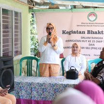 HUT DWP ke-25, Pj. Ketua Dharma Wanita Persatuan Provinsi Lampung Siti Fatimah Fredy Buka Semarak Lomba