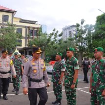 Kerahkan Personel, Kodim 0410/KBL Dukung Polresta Bandar Lampung Dalam Rangka Kesiapsiagaan Bencana Alam