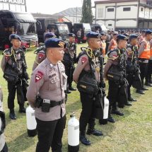 Brimob Polda Lampung Siaga Hadapi Cuaca Buruk, Personel dan Peralatan Disiapkan