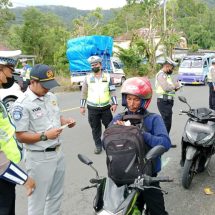 Jasa Raharja Bersama Mitra Laksanakan Operasi Gabungan di Kecamatan Sekincau Lampung Barat