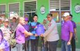Polresta Bandar Lampung Bersama PT Asia Makmur Bagikan Ratusan Sembako Bagi Warga Korban Banjir