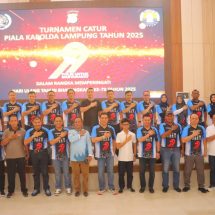 Polda Lampung Resmi Buka Lomba Catur dalam Rangka Hari Bhayangkara ke-79