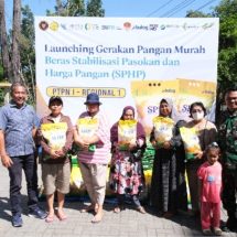 Lewat PTPN I Regional 1, Holding Perkebunan Nusantara Gelar Pasar Murah Beras SPHP di Tanjung Morawa