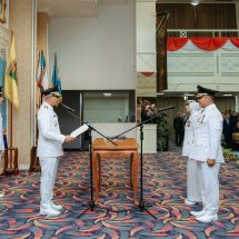 Gubernur Mirza Resmi Lantik Bupati dan Wakil Bupati Pesawaran Periode 2025–2030