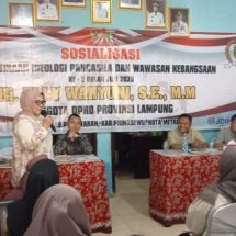 Pahami Pancasila, Anggota DPRD Lampung Elly Wahyuni Gelar Sosialisasi di Pesawaran