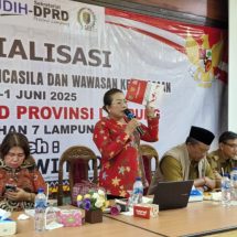 Anggota DPRD Lampung Ajak Perempuan Bangun Bangsa Perkuat Nilai Luhur Pancasila