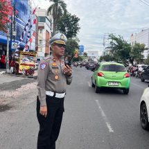Aksi di DPRD Lampung, Satlantas Alihkan Arus Lalu Lintas dan Imbau Warga Tunda Perjalanan