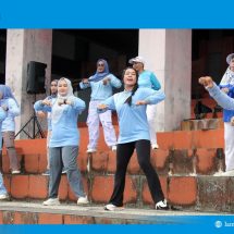 Haornas 2025 di Kalianda: Zita Anjani Pimpin Senam Massal Penuh Keceriaan