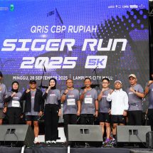 Dihadiri BI – OJK QRIS Tap Diluncurkan di Siger Run 2025, Wagub Jihan Ajak Masyarakat Melek Digital