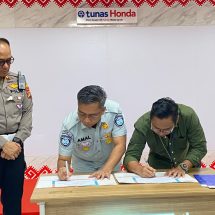 Jasa Raharja dan PT Tunas Dwipa Matra Honda Lampung Gelar Pelatihan Safety Riding dan Mekanik Dasar Pengemudi Ojek Online di Bandar Lampung