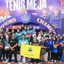 Lampung Ukir Prestasi, Tenis Meja Beregu Putri Raih Medali Perunggu Pornas Korpri 2025
