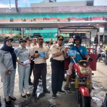 Tim UPTD I Bandar Lampung, UPT Pengelolaan Pajak Kedaton dan Jasa Raharja Gelar Sosialisasi dan Edukasi di SPBU MBK