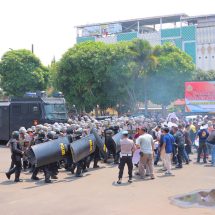Polresta Bandar Lampung Gelar Simulasi Sispamkota