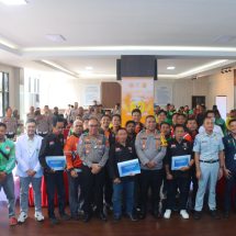 Jasa Raharja dan Satlantas Polresta Bandar Lampung Gelar Safety Campaign dan Pelatihan PPGD untuk Komunitas Pengendara Motor