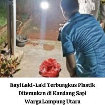 Polisi Selidiki Penemuan Bayi Tanpa Busana di Desa Bojong Barat, Lampung Utara