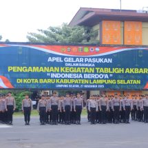 Polda Lampung Siap Amankan Acara Keagamaan Tabligh Akbar Indonesia Berdoa 2025