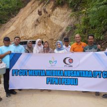 PTPN I Bersama PT CMN Salurkan Bantuan Serta Gelar Pengobatan Gratis Untuk Warga Terdampak Bencana