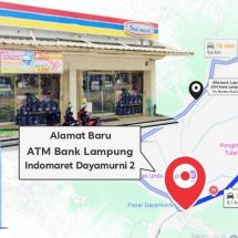ATM Bank Lampung Pasar Modern Pulung Kencana Pindah Lokasi ke Indomaret Dayamurni 2