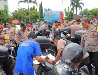 Pastikan Mobilitas Personel, Polresta Bandar Lampung Cek Ratusan Kendaraan Dinas