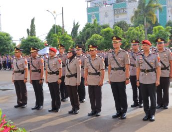 Lima Pejabat Utama dan Satu Kapolsek Polresta Bandar Lampung Resmi Berganti