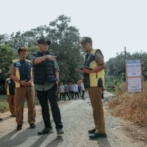 Gubernur Mirza Tinjau Perbaikan Jalan Gedong Aji–Umbul Mesir Tulang Bawang 