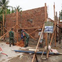 Program Pembangunan RTLH di Desa Gunung Rejo Way Khilau Pesawaran Terus Digencarkan