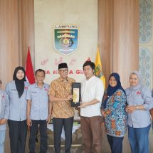 Gubernur Rahmat Mirzani Djausal Menerima Kunjungan Manajemen Kantor Berita RMOL Lampung