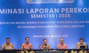 Diseminasi Laporan Perekonomian Provinsi Lampung SemesterI 2026: Penguatan Model Bisnis Komoditas Strategis Dalam Mendukung Ketahanan Pangan