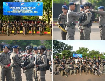 Sabet Juara 3 Nasional, Personel Satbrimob Polda Lampung Unjuk Gigi di Pelatihan Pertempuran Kota Korbrimob Polri