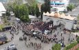 Brimob Lampung Amankan Aksi Unjuk Rasa Aliansi Lampung Tarik Mandat Di Kantor DPRD Provinsi Lampung Berlangsung Aman