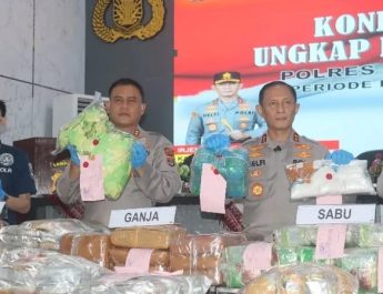 Polda Lampung Ungkap 17 Kasus Narkotika, Sita 179,5 Kg Sabu dan Selamatkan 948 Ribu Jiwa