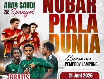 Keren, Pemprov Lampung Agendakan Nobar Piala Dunia 2026 di PKOR Way Halim