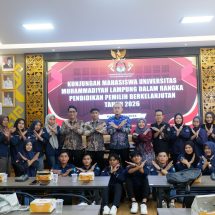 HMPS Ilmu Pemerintahan UM Lampung Belajar Partisipasi Pemilih di KPU Kota Bandar Lampung