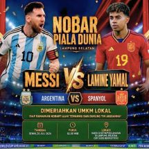 Gelar Nobar Final Piala Dunia di 17 Kecamatan, Pemkab Lampung Selatan Ubah Kemeriahan Jadi Berkah bagi UMKM Lokal