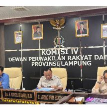 Komisi I DPRD Lampung Gelar RDP Bahas Pertanggungjawaban APBD 2025 Mitra Kerja