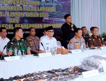 Pemprov Lampung Dukung Penuh Pemberantasan Narkotika, Perkuat Sinergi Jaga Keamanan Lampung