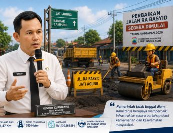 Perbaikan Jalan RA Basyid Segera Dimulai, Pemkab Lampung Selatan Pastikan Mobilitas Warga Lebih Aman dan Nyaman