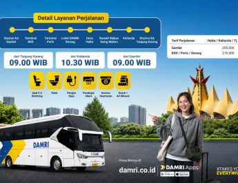 Rute DAMRI Kalianda-Jakarta Kembali Terhubung 21 Agustus, Pemkab Lampung Selatan Hadirkan Lagi Akses ke Pulau Jawa