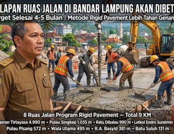 Pemkot Bandarlampung Segera Perbaiki Infrastruktur Jalan