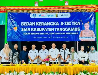 Kacabdin Wilayah II Buka Workshop TKA: Bedah Kerangka dan Isi TKA MGMP SMA Kabupaten Tanggamus