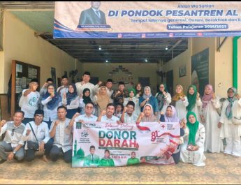 Peringati HUT Ke 81 RI dan Maulid Nabi Muhammad SAW, DPC PKB Kota Bandar Lampung Gelar Donor Darah dan Do’a Bersama