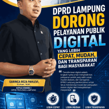 DPRD Lampung Dorong Pelayanan Publik Digital Lebih Cepat Mudah, dan Transparan bagi Masyarakat