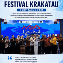DPRD Lampung Dorong Festival Krakatau Berdampak Nyata bagi Ekonomi Masyarakat