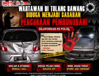 Wartawan di Tulang Bawang Diduga Menjadi Sasaran Percobaan Pembunuhan, Dilaporkan ke Polisi