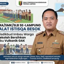Mulai Besok SMA/SMK/SLB Se-Lampung Sholat ISTISQA 