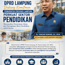 Ketua Komisi V DPRD Lampung Dukung Pemerataan Akses dan Peningkatan Mutu Pendidikan