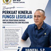 Bapemperda DPRD Lampung Perkuat Kualitas Regulasi, Pastikan Perda Sesuai Kebutuhan Daerah