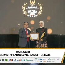 Gubernur Mirza Kembali Raih Grand BAZNAS Awards 2026